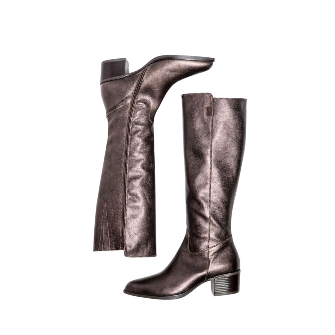 DL Sport Eliza Leather Knee Boot Bronze
