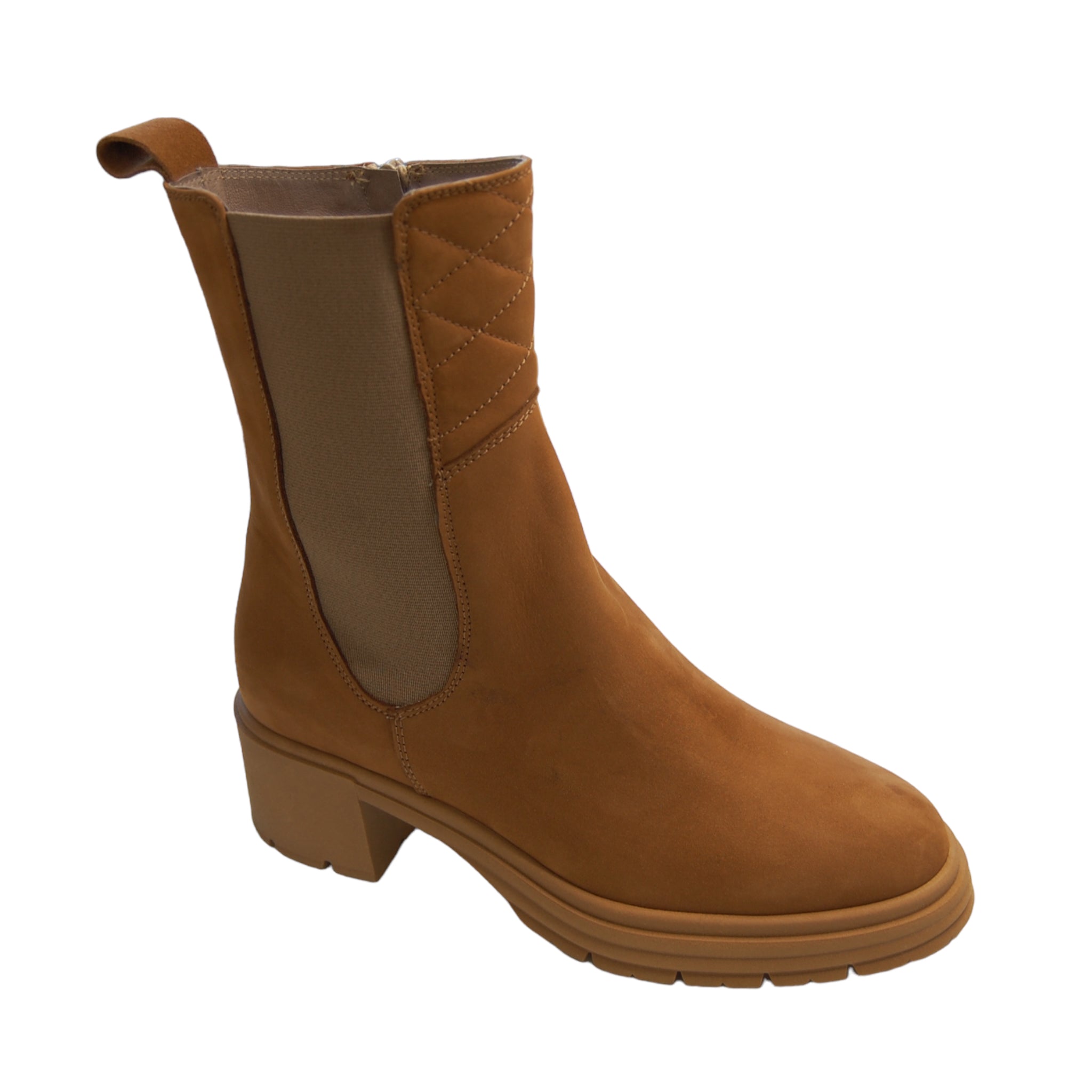 DL Sport Nubuck Leather Ankle Boots Tan