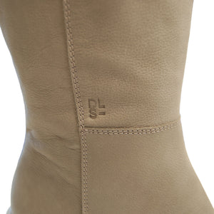 DL Sport Leather Knee Boots Stone