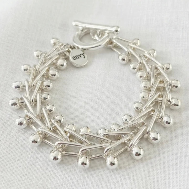 Envy Bar Design Bracelet Silver