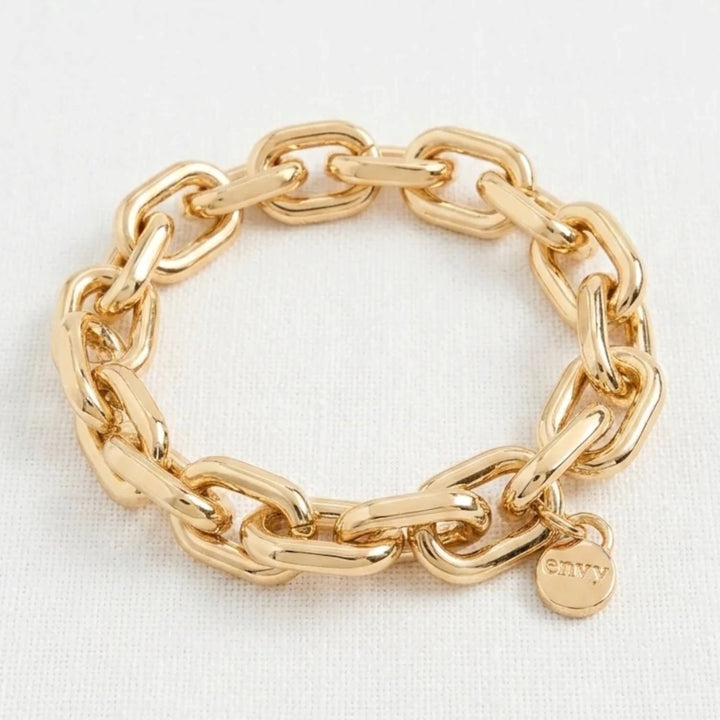 Envy Chunky Chain Link Bracelet Gold