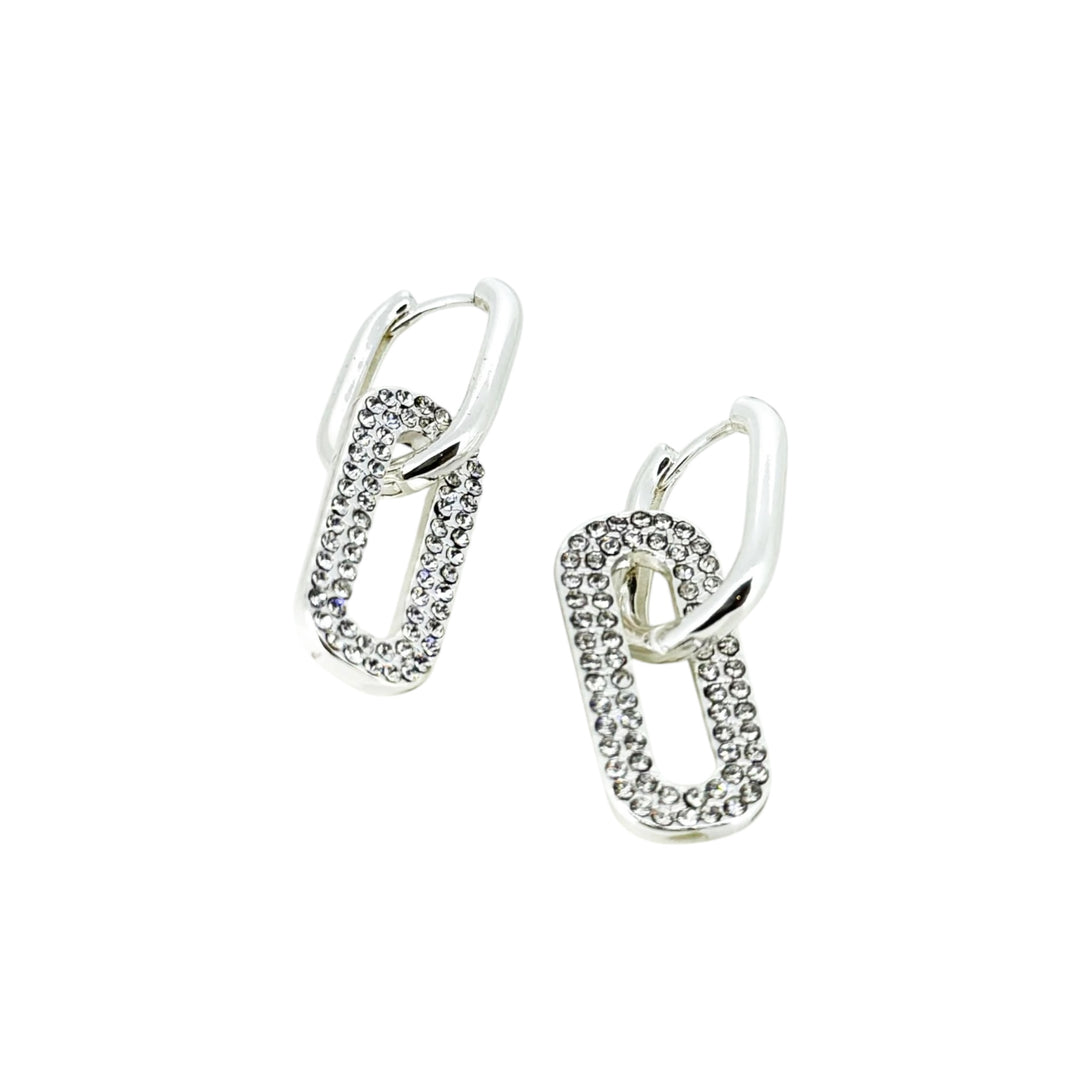 Envy Double Link Earring Silver