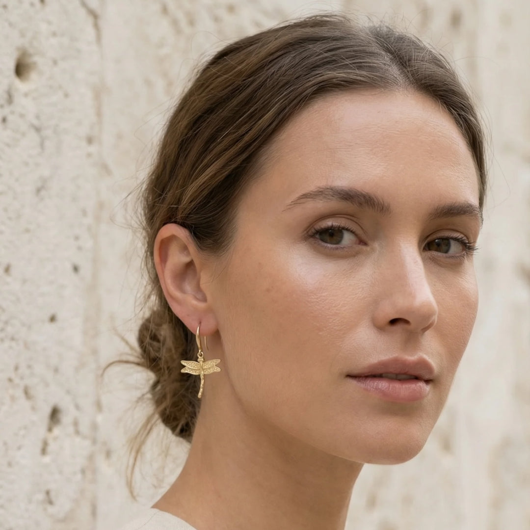 Envy Dragonfly Earring Gold