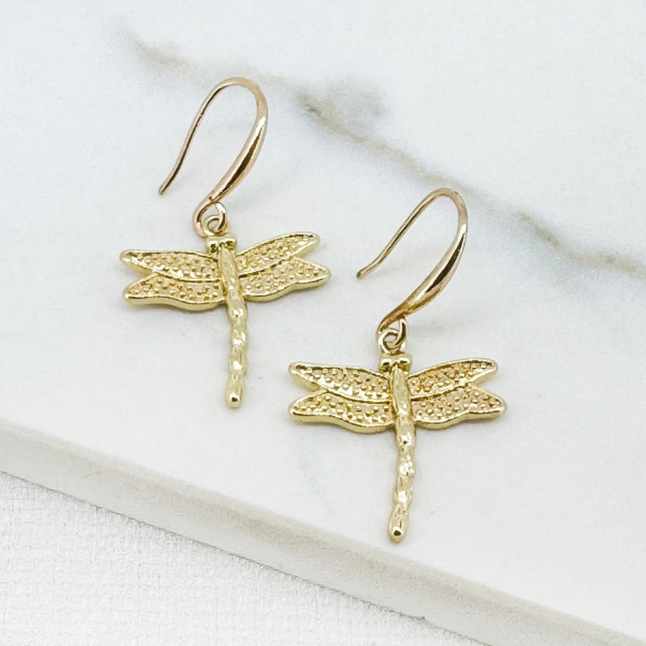 Envy Dragonfly Earring Gold