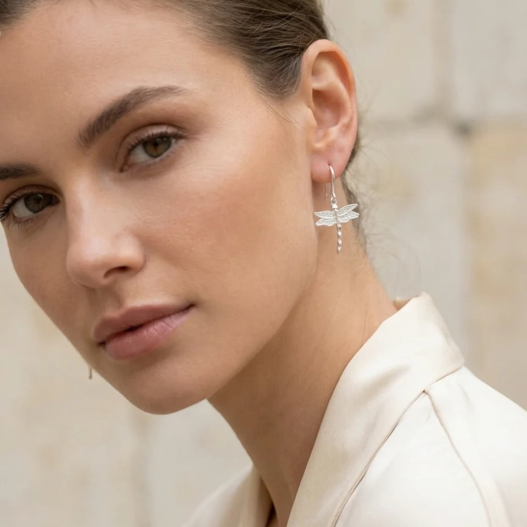Envy Dragonfly Earring Silver