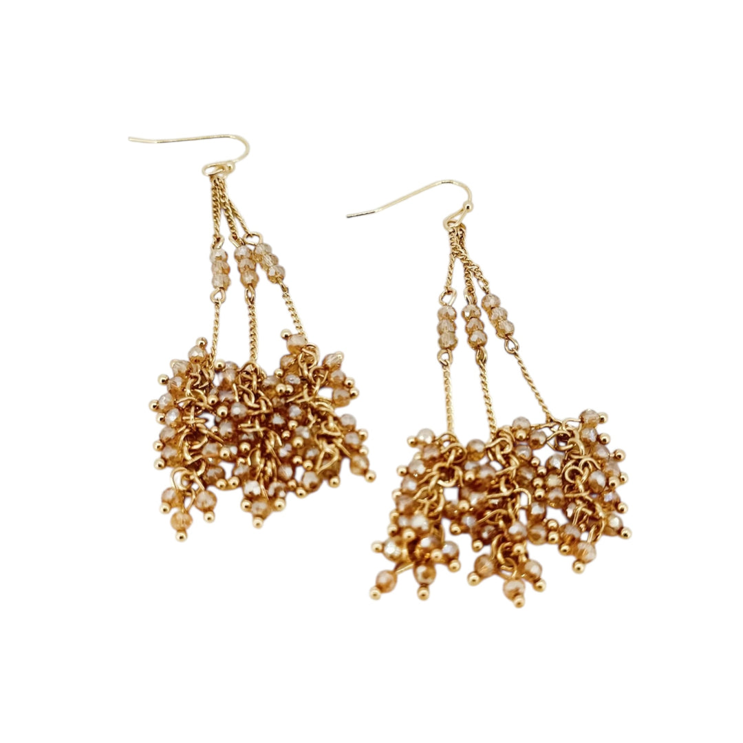 Envy Gold Cristal Dropper Earring