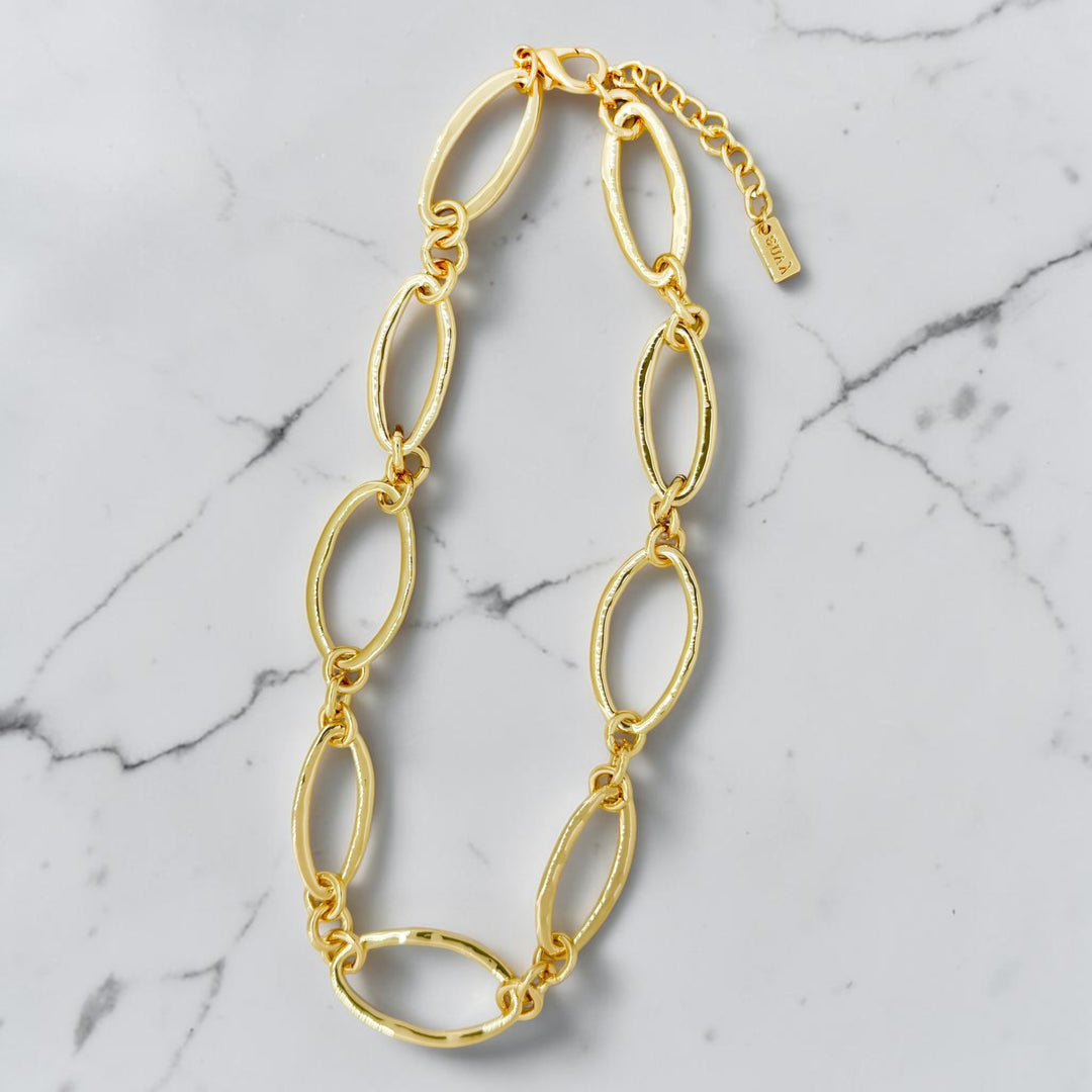Envy Large Loop Link Necklace Gold