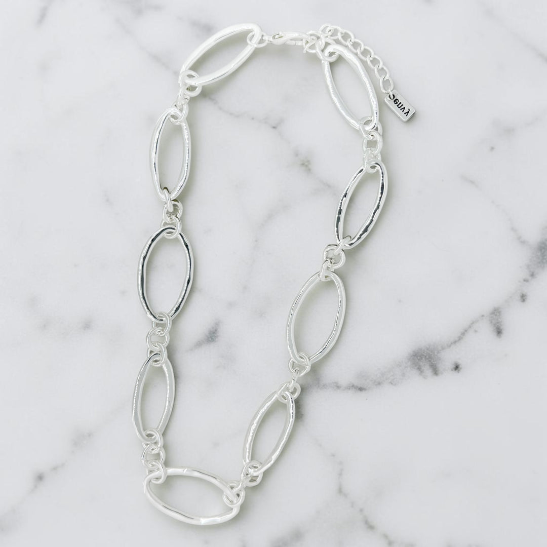 Envy Large Loop Link Necklace Silver