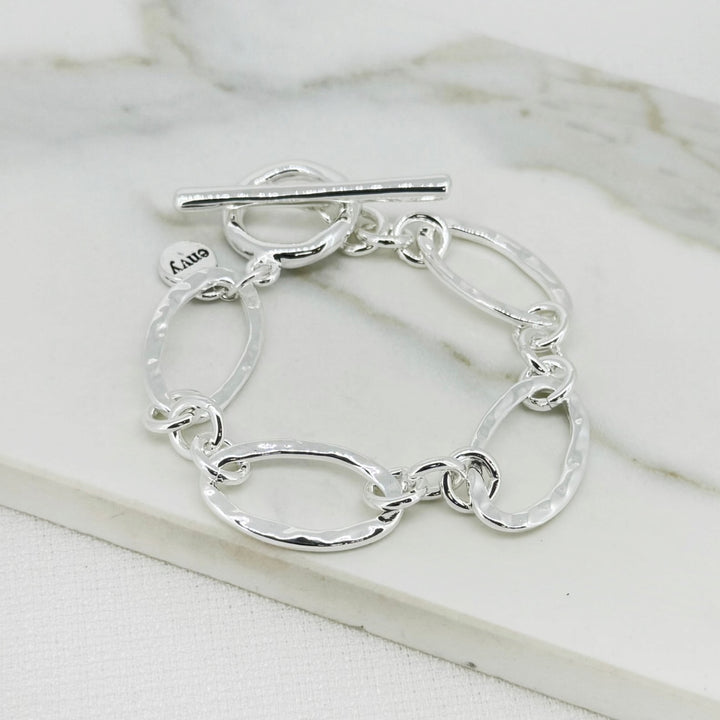 Envy Large Loop T-Bar Bracelet Silver