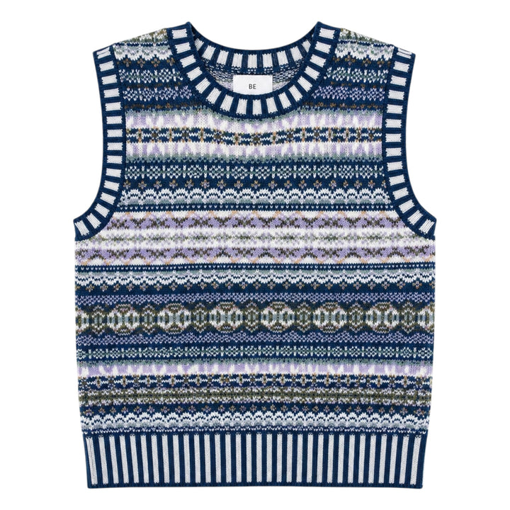 Eribé Kinross Crew Neck Vest Sapphire
