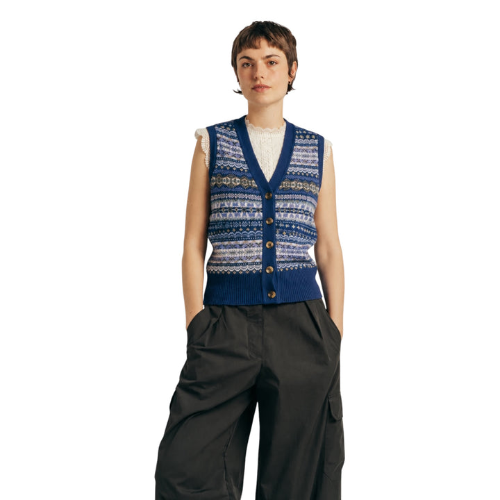 Eribé Kinross Waistcoat Sapphire