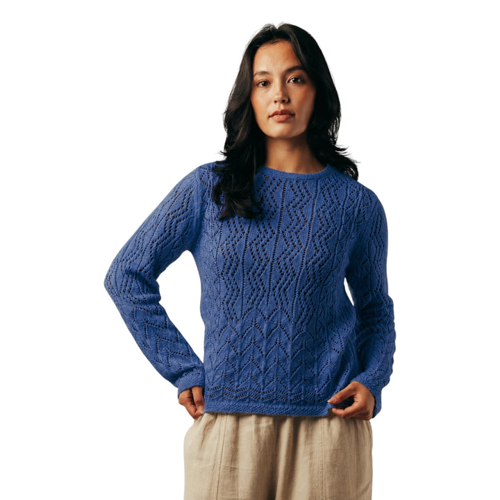 Eribé Solway Lace Sweater Soft Denim