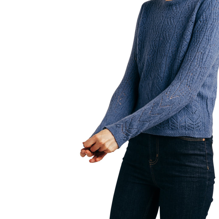 Eribé Solway Lace Sweater Soft Denim