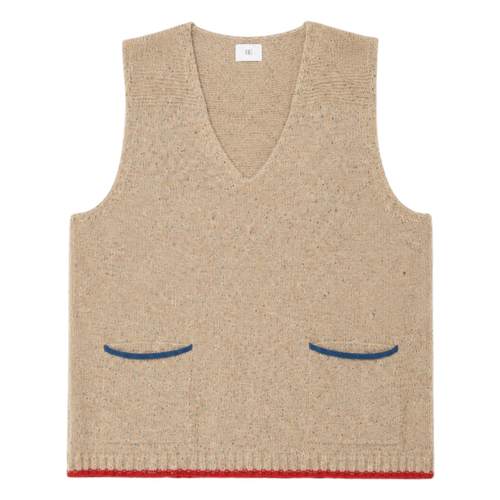 Eribé Tweed Nep Vest Sand
