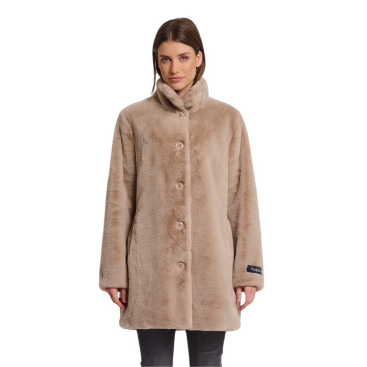 Rino & Pelle Nonna Faux Fur Coat Oat