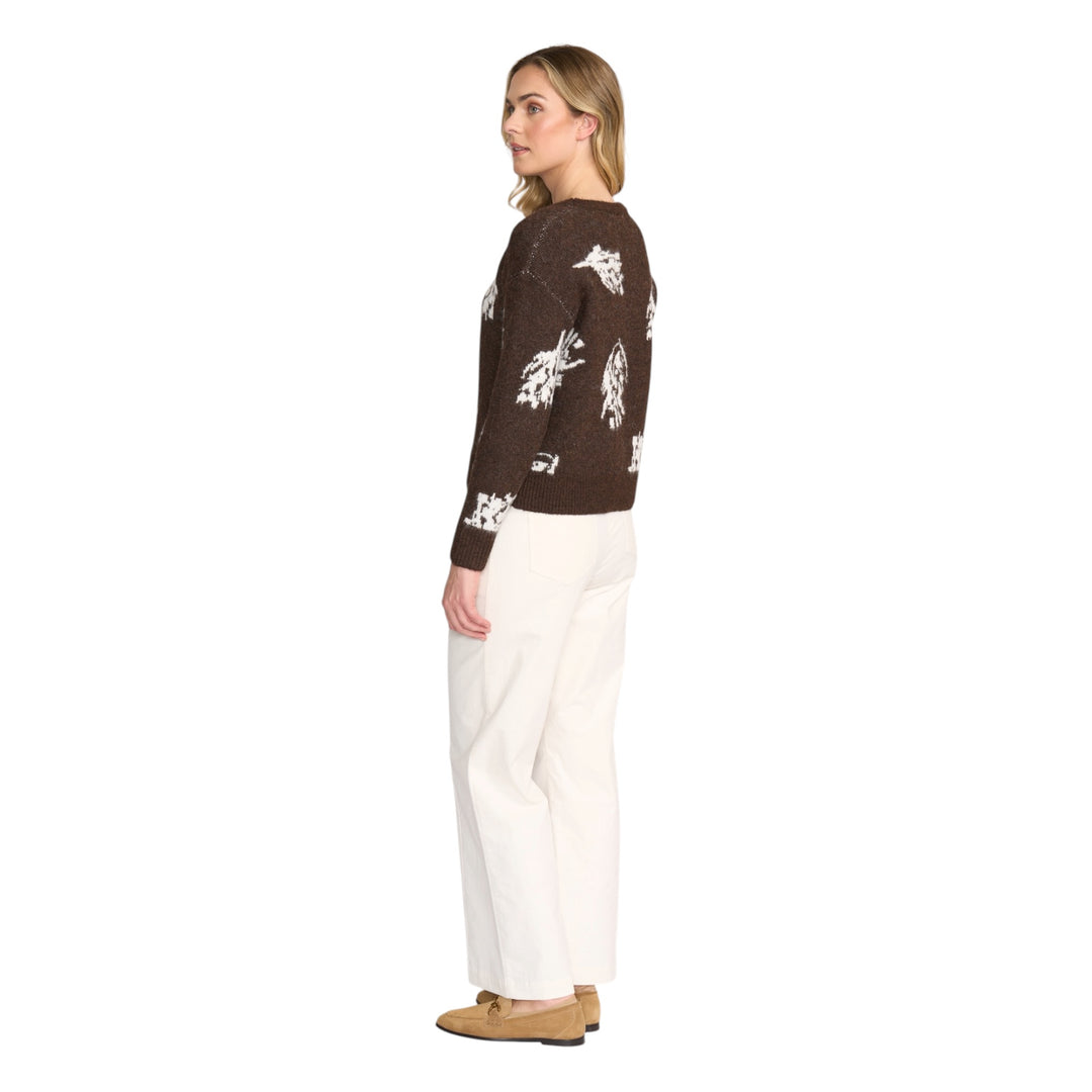 Foil Bloom & Loom Sweater Coffee Mix