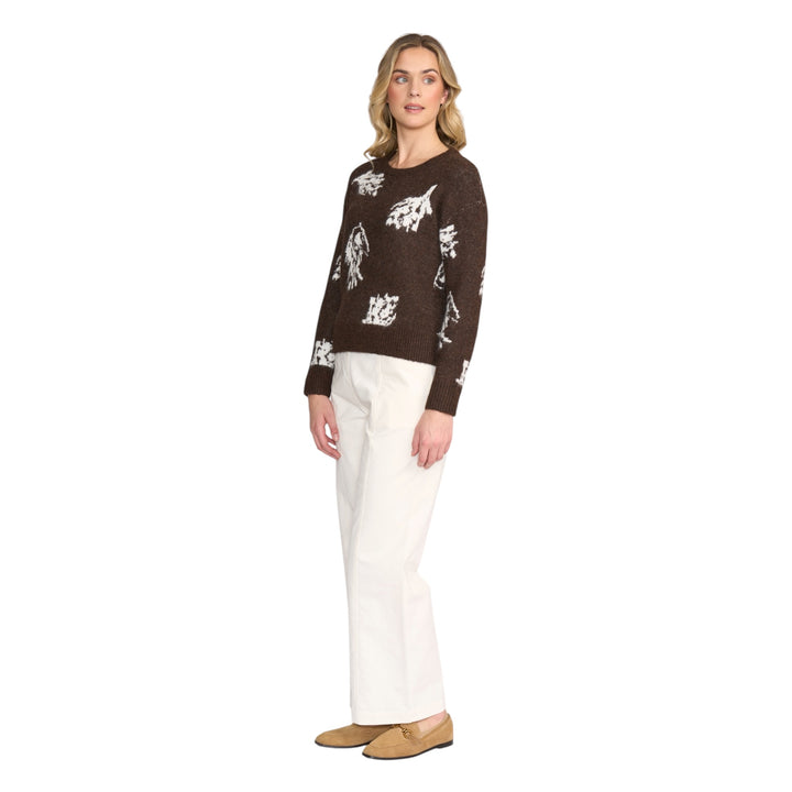 Foil Bloom & Loom Sweater Coffee Mix