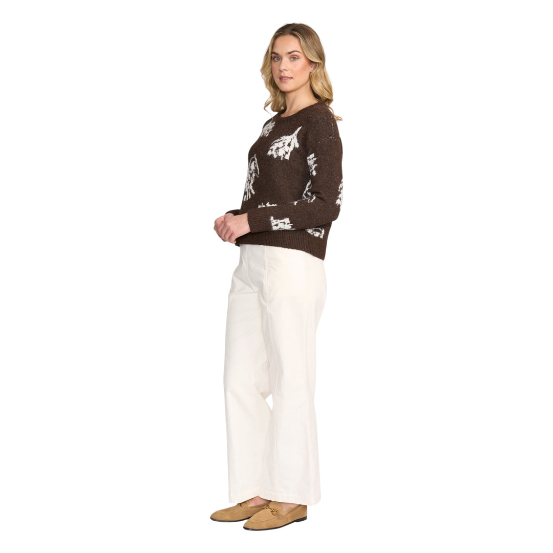 Foil Bloom & Loom Sweater Coffee Mix