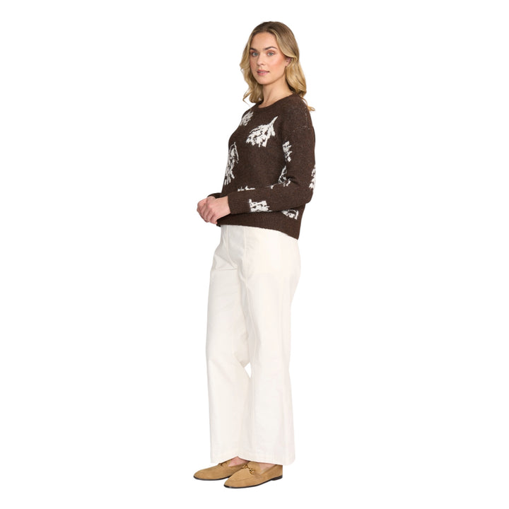 Foil Bloom & Loom Sweater Coffee Mix