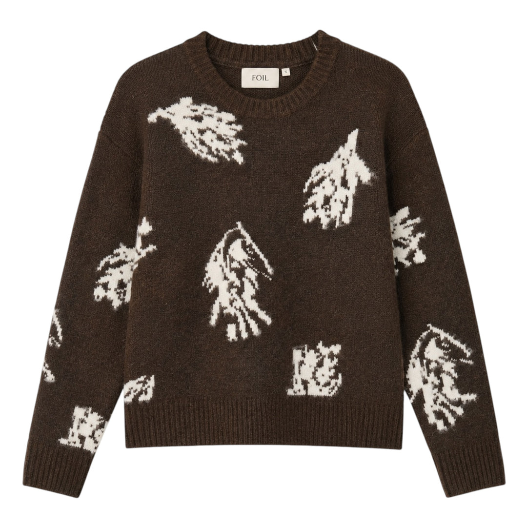 Foil Bloom & Loom Sweater Coffee Mix