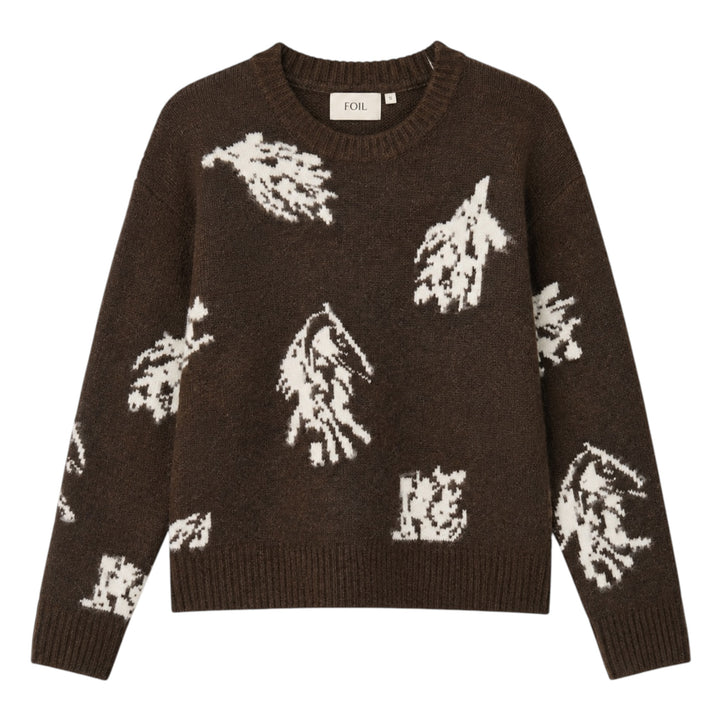 Foil Bloom & Loom Sweater Coffee Mix