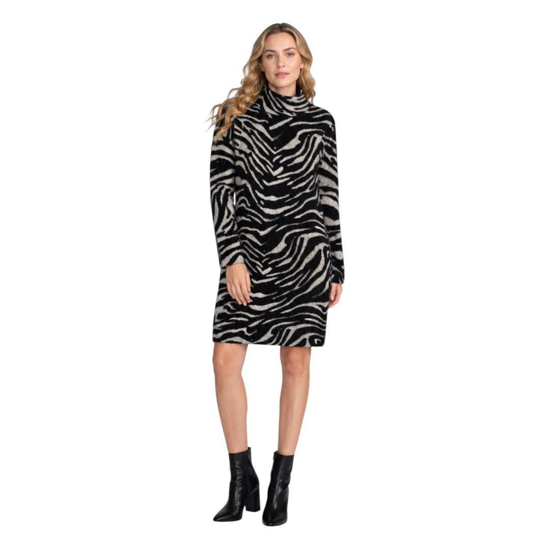 Foil Lash Queen Dress Zebra