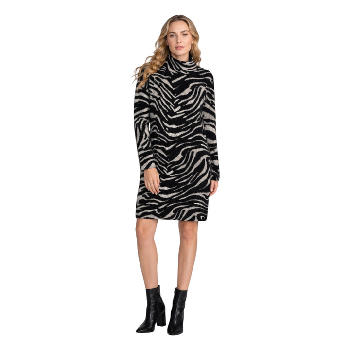 Foil Lash Queen Dress Zebra