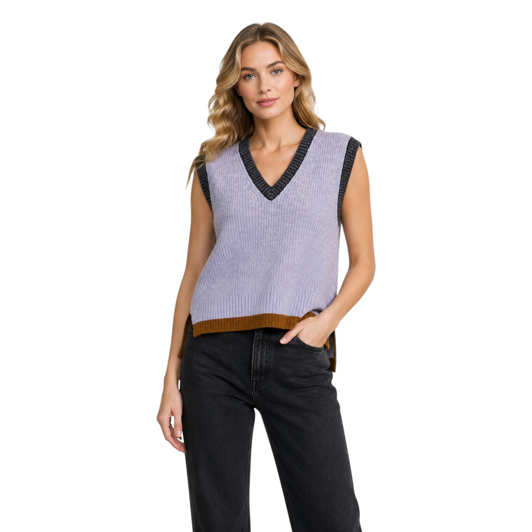 Foil Plush Love Vest Blue Combo
