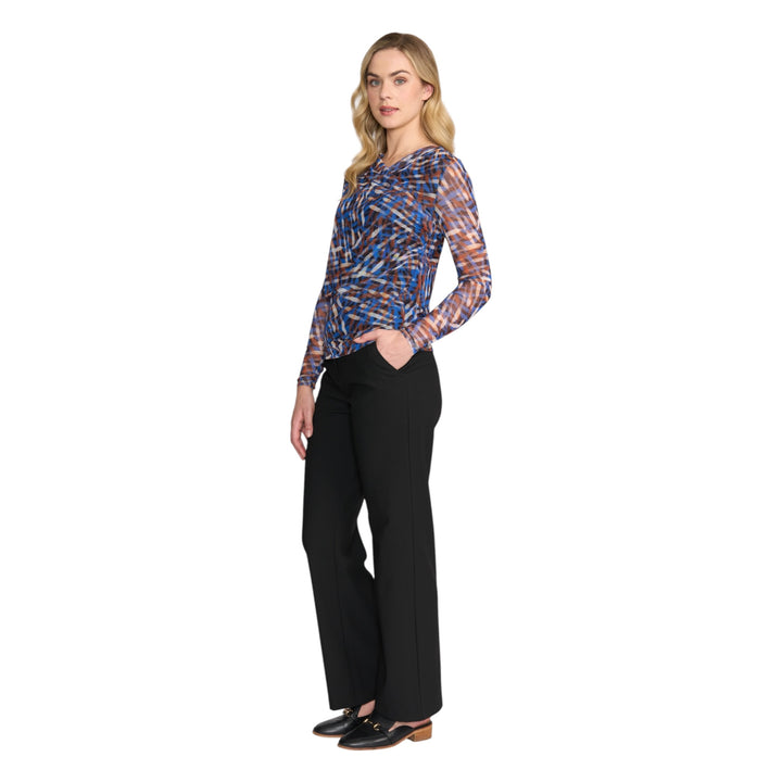 Foil Sheer Fun Wrap Top Elemental