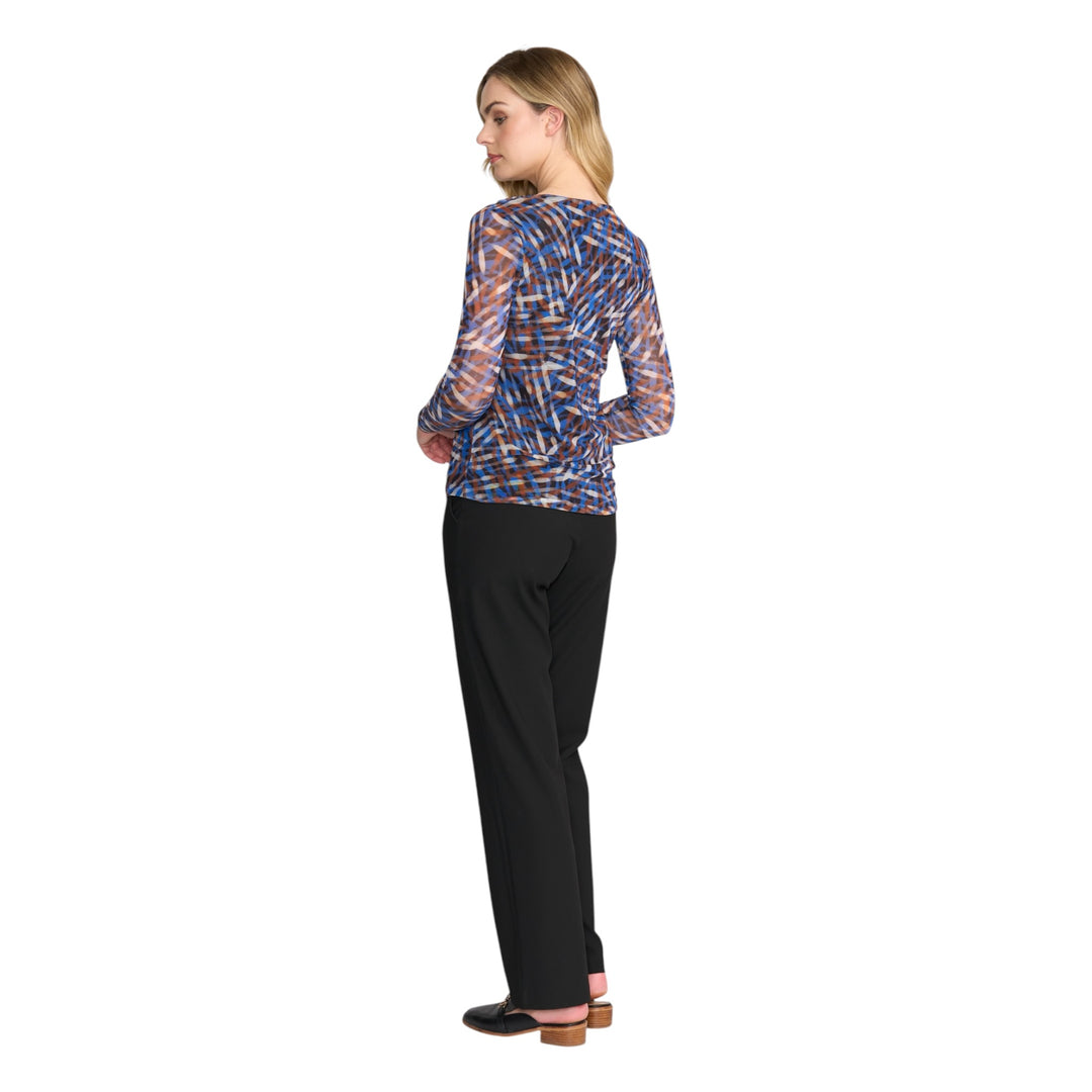 Foil Sheer Fun Wrap Top Elemental
