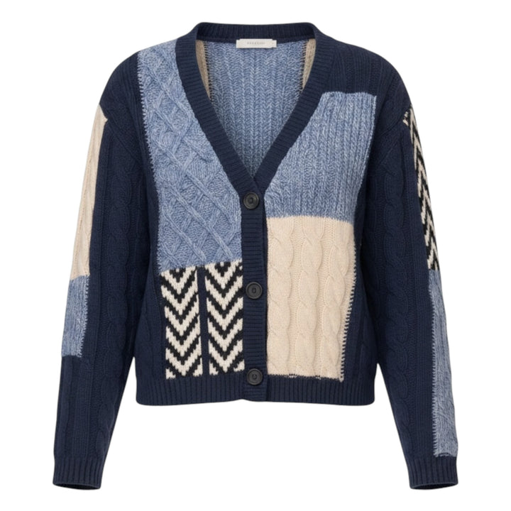 Foil Warm Intentions Cardi Denim Mix