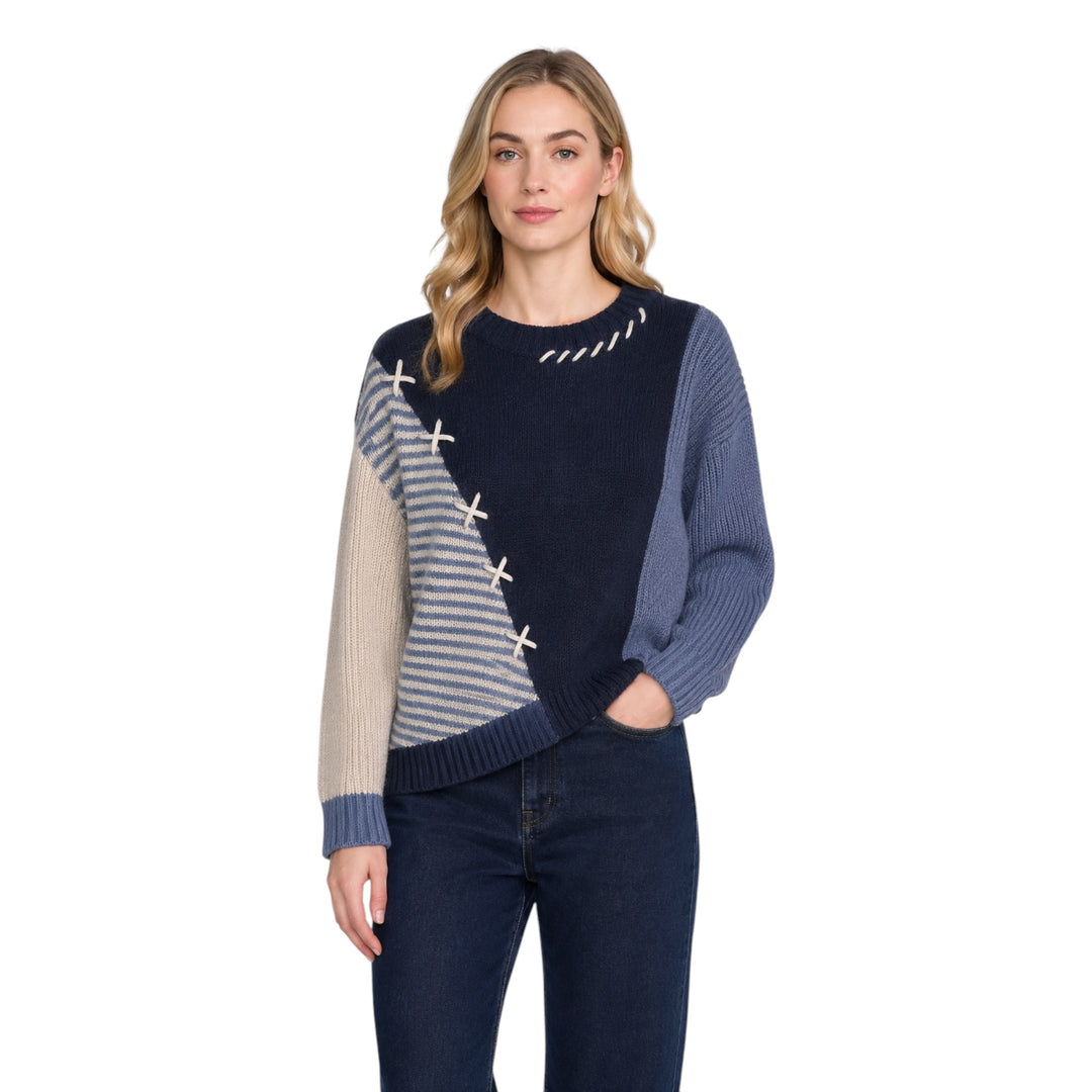 Foil Warm Intentions Sweater Denim Mix