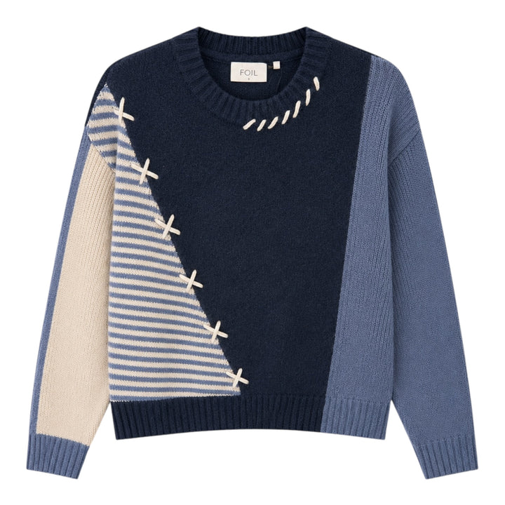 Foil Warm Intentions Sweater Denim Mix