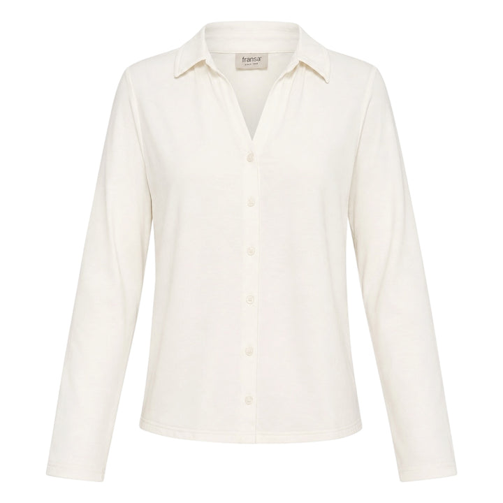 Fransa Amy Shirt Blanc de Blanc