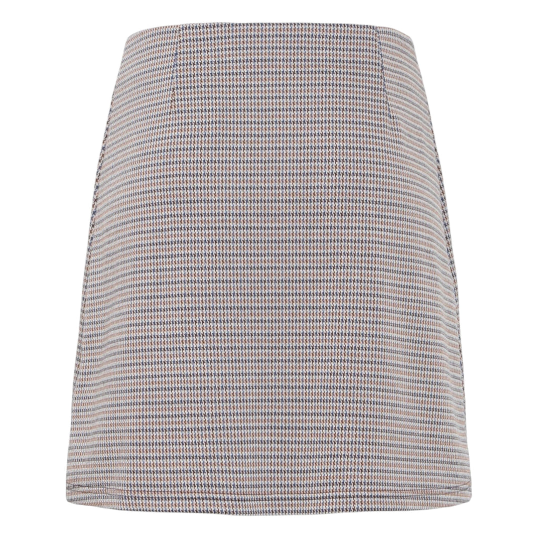 Fransa Babette Skirt Hot Fudge Check