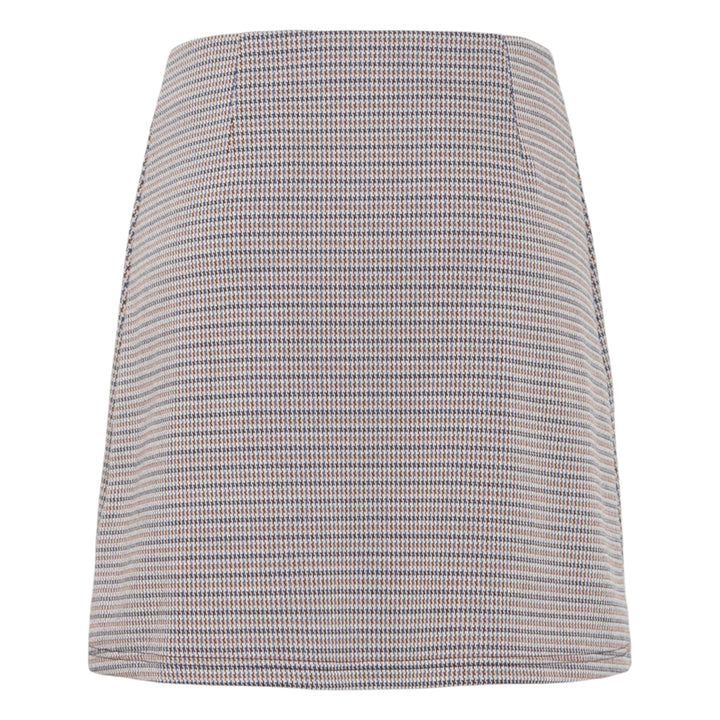Fransa Babette Skirt Hot Fudge Check