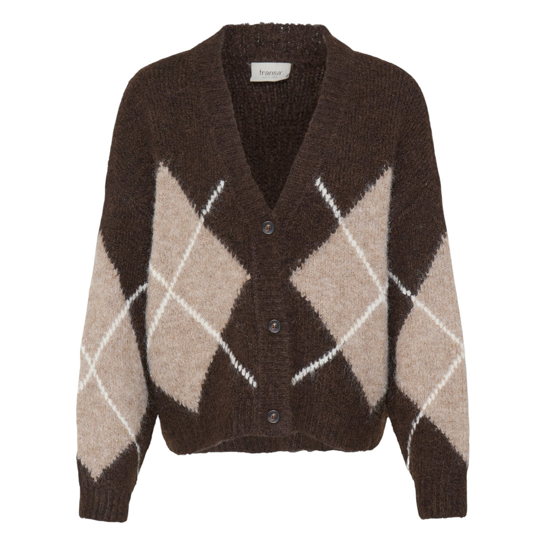 Fransa Charleen Cardigan Hot Fudge
