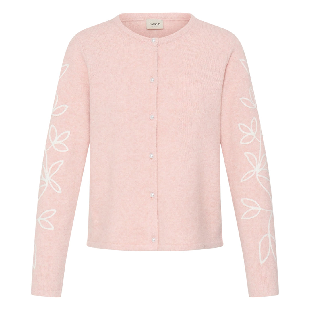 Fransa Ellen Cardigan Silver Pink