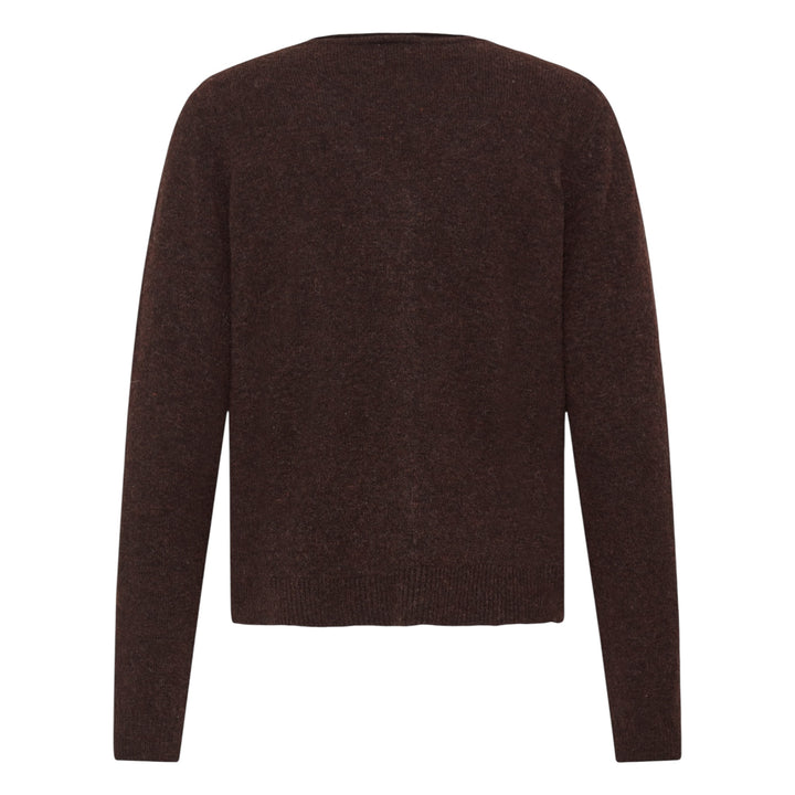 Fransa Fia Cardigan Hot Fudge Melange