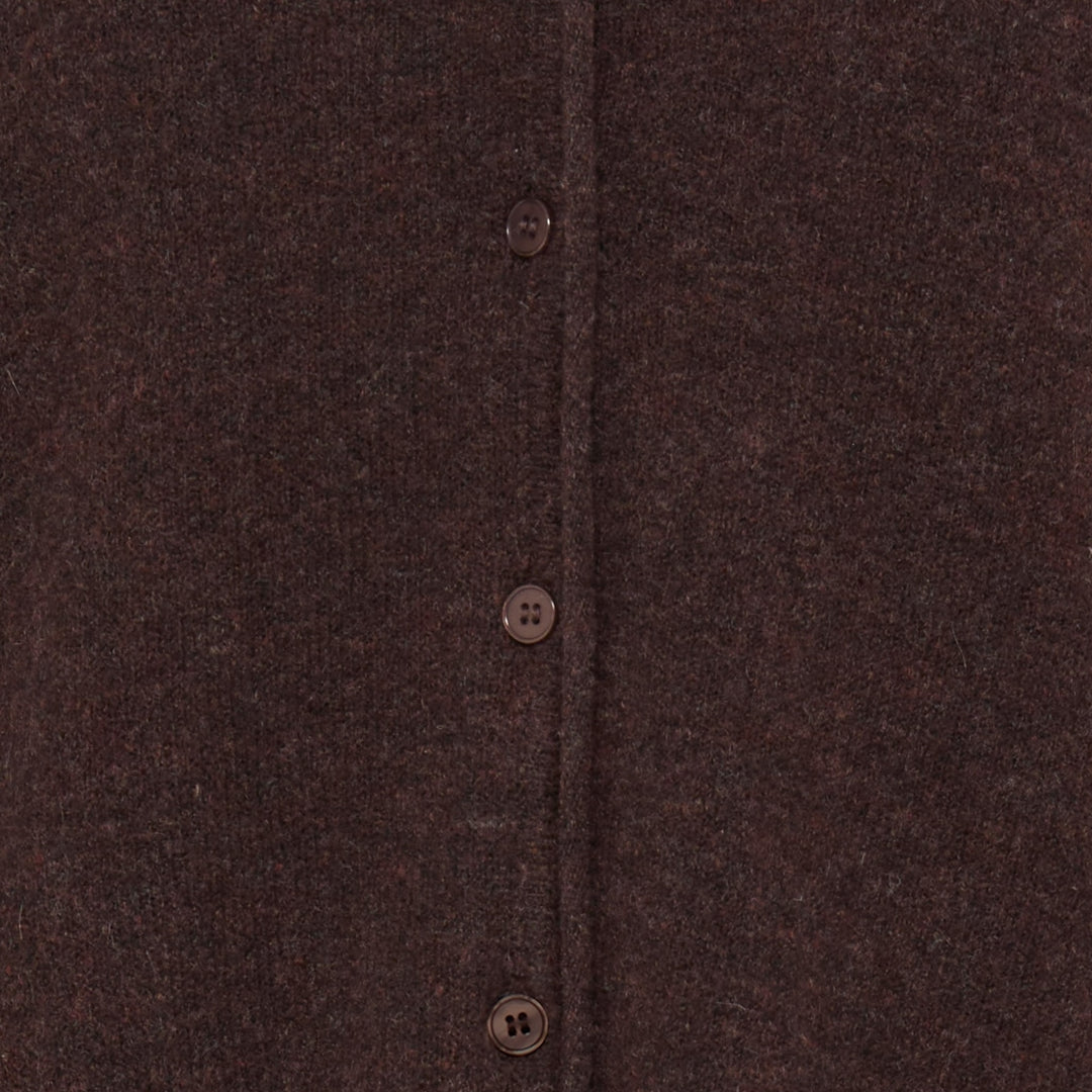 Fransa Fia Cardigan Hot Fudge Melange