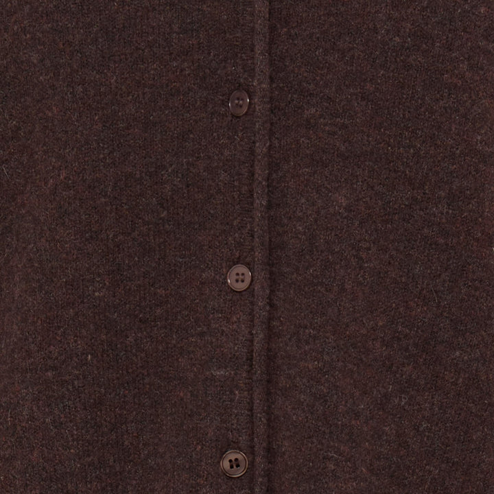 Fransa Fia Cardigan Hot Fudge Melange