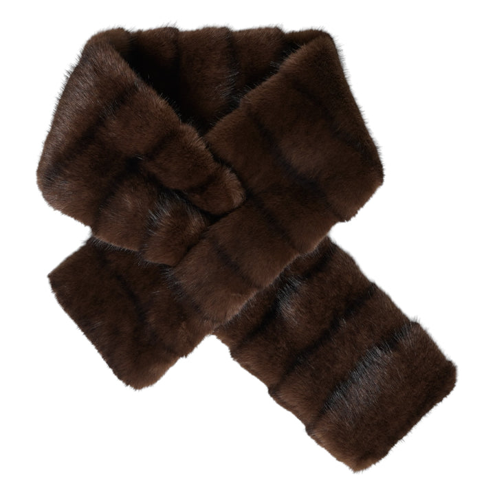 Fransa Fura Scarf Hot Fudge