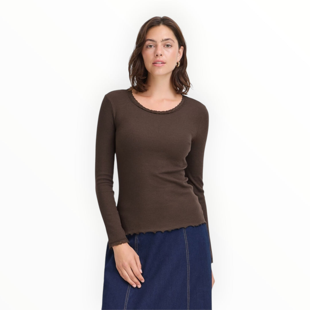 Fransa Hizamond Tee Hot Fudge
