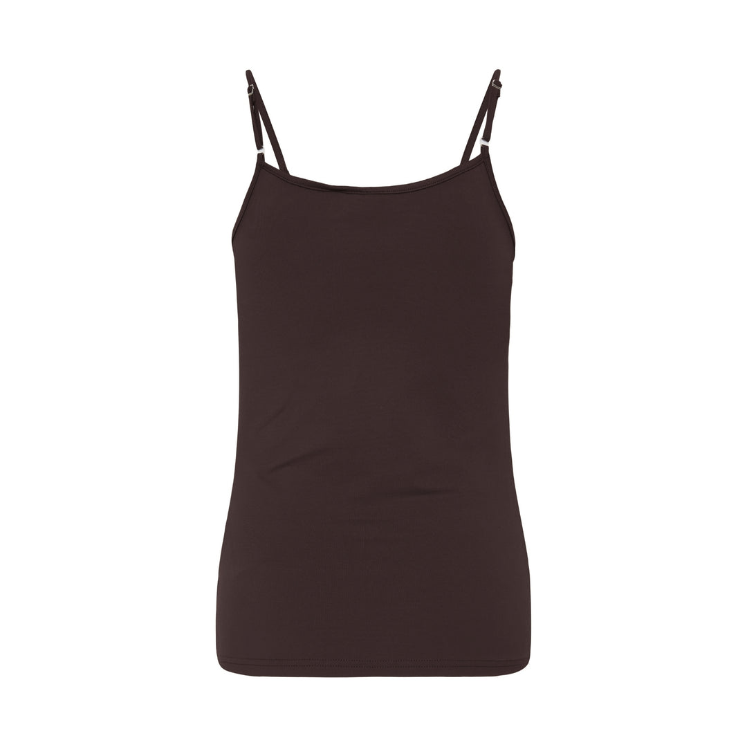 Fransa Krask Vest Top Hot Fudge
