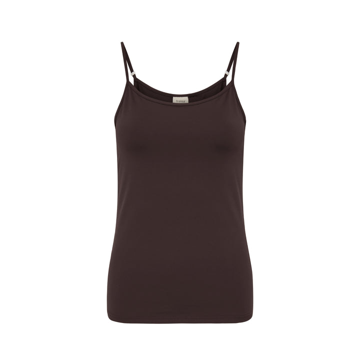 Fransa Krask Vest Top Hot Fudge