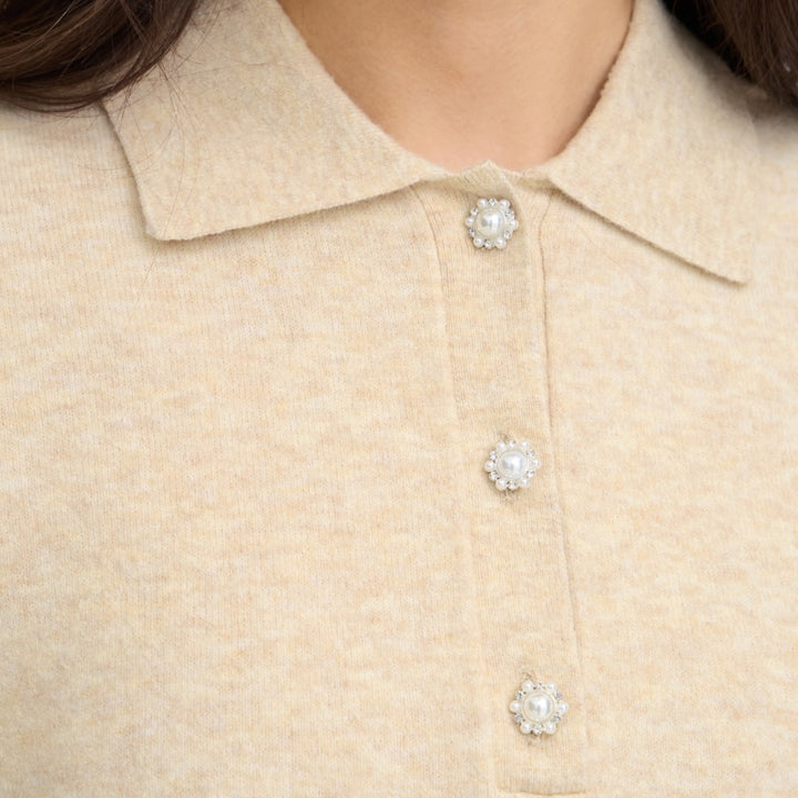 Fransa Suzette Sweater Oatmeal Melange