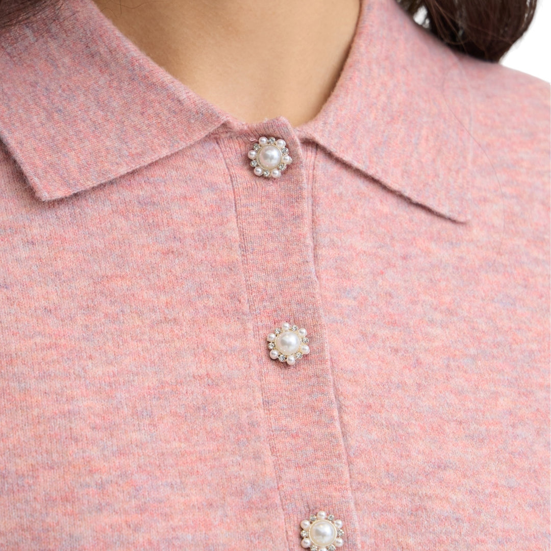 Fransa Suzette Sweater Silver Pink Melange