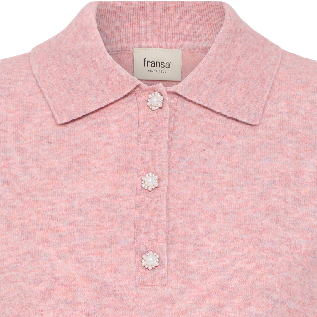 Fransa Suzette Sweater Silver Pink Melange