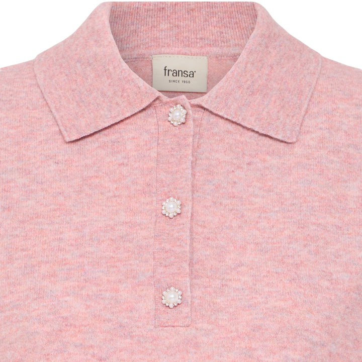 Fransa Suzette Sweater Silver Pink Melange