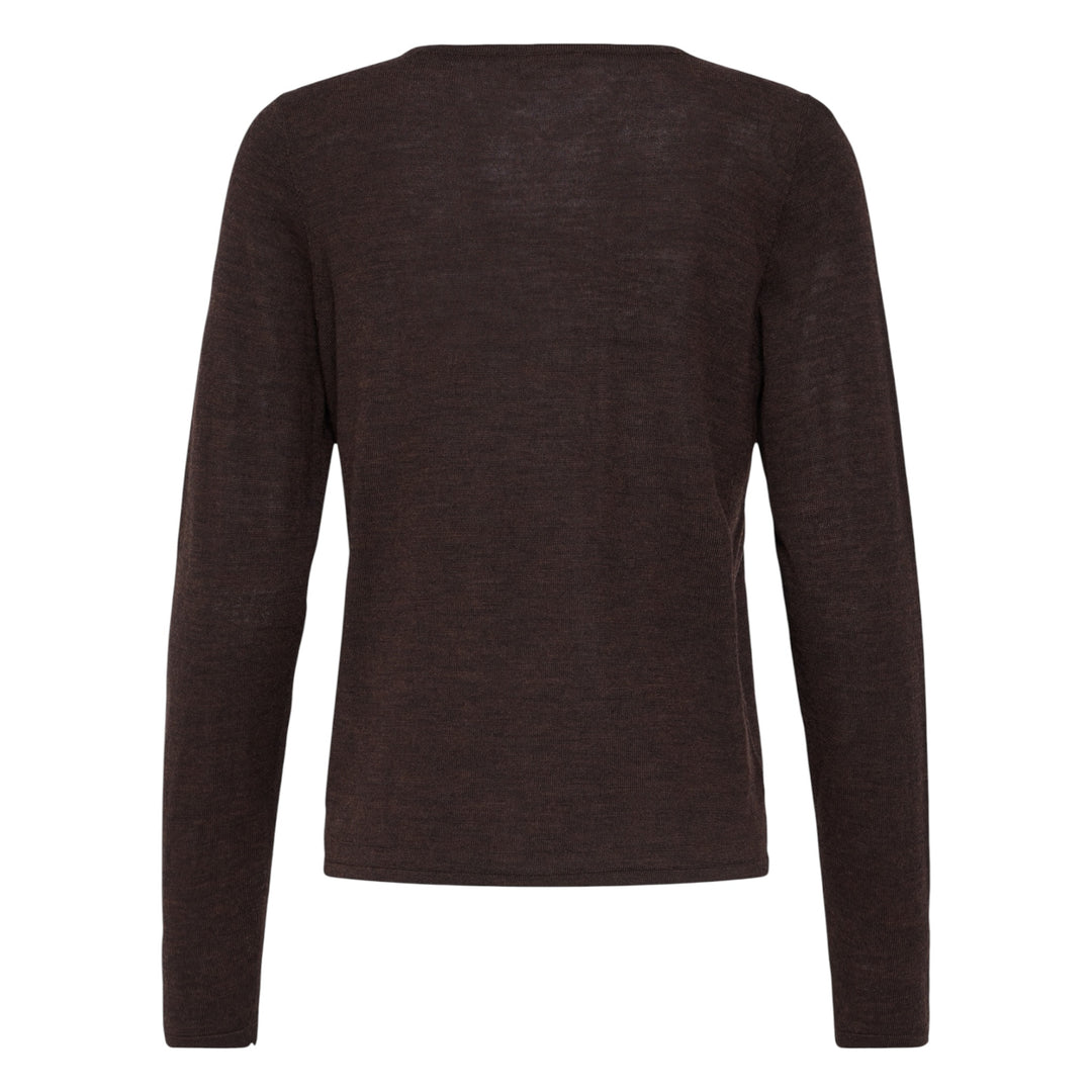 Fransa Woolina Sweater Hot Fudge Melange